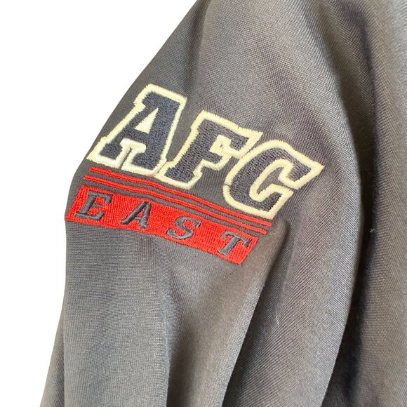 NFL Buffalo Bills Jersey Mens M Navy Blue Embroidered Team Logos Long Sleeve - Picture 6 of 12